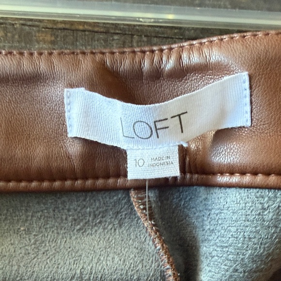 Brown Leather Flared Pants - Picture 8 of 12